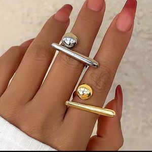Luxury Minimalist Gold Adjustable Ring